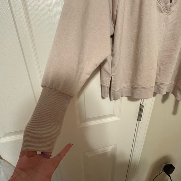 Yogalicious Women's Light Tan Sweatshirt - Picture 2 of 4